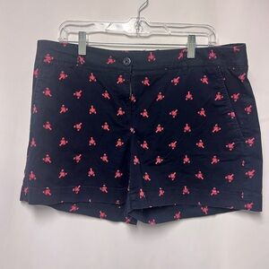 Nautica Navy Lobster Print Shorts